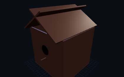 Vogelhaus mit Kamera – 3D-Druck-Generator – 3D-Druck Vorschau