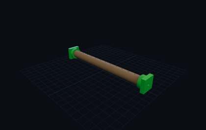 Vogel-Sitzstange – 3D-Druck-Generator – 3D-Druck Vorschau
