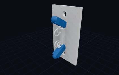 Jalousie-Schnur Sicherung – 3D-Druck-Generator – 3D-Druck Vorschau
