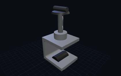 Klemmen & Tisch-Zwingen – 3D-Druck-Generator – 3D-Druck Vorschau