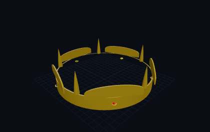 Kronen & Diademe – 3D-Druck-Generator – 3D-Druck Vorschau