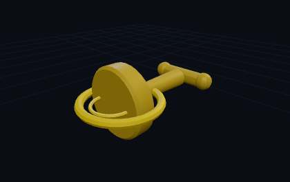 Manschettenknoepfe – 3D-Druck-Generator – 3D-Druck Vorschau