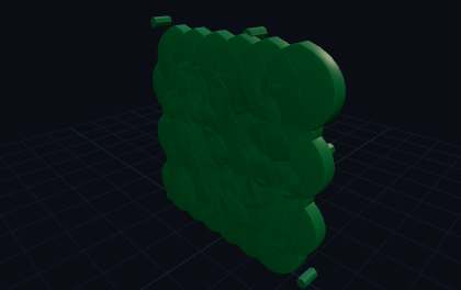 Drachenschuppen-Panzer – 3D-Druck-Generator – 3D-Druck Vorschau