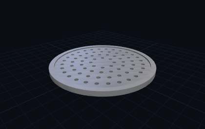 Abflusssieb & Abdeckung – 3D-Druck-Generator – 3D-Druck Vorschau