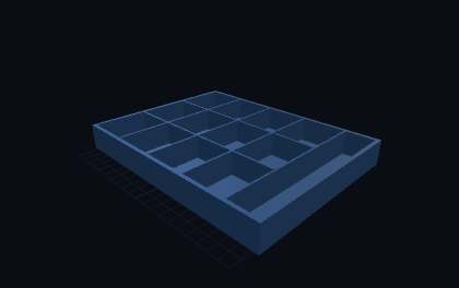 Angel Tackle-Tray – 3D-Druck-Generator – 3D-Druck Vorschau