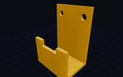 Zollstock-Halter – 3D-Druck-Generator – 3D-Druck Vorschau