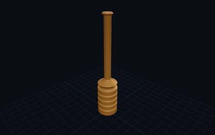 Honiglöffel – 3D-Druck-Generator – 3D-Druck Vorschau