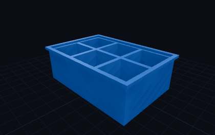 Eiswuerfel-Form – 3D-Druck-Generator – 3D-Druck Vorschau