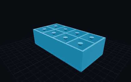 Eiswuerfelform – 3D-Druck-Generator – 3D-Druck Vorschau