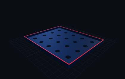 Jibbitz/Charm Tray – 3D-Druck-Generator – 3D-Druck Vorschau