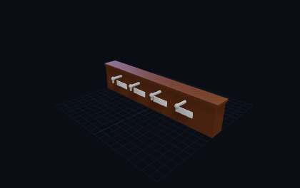 Schluessel-Organizer Wand – 3D-Druck-Generator – 3D-Druck Vorschau