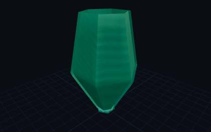 Low-Poly Vase – 3D-Druck-Generator – 3D-Druck Vorschau