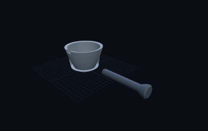 Mörser & Stößel – 3D-Druck-Generator – 3D-Druck Vorschau