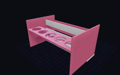 Nagellack-Staender – 3D-Druck-Generator – 3D-Druck Vorschau