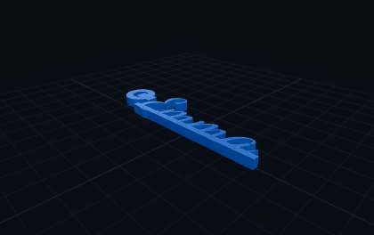 Namens-Schlüsselanhänger – 3D-Druck-Generator – 3D-Druck Vorschau