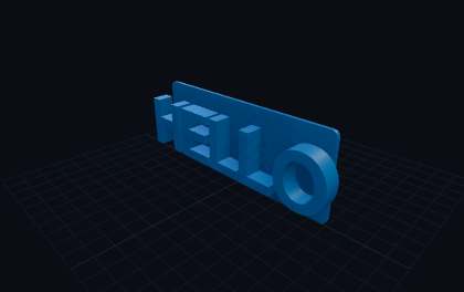 3D-Buchstaben – 3D-Druck-Generator – 3D-Druck Vorschau