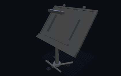 Notenstaender – 3D-Druck-Generator – 3D-Druck Vorschau