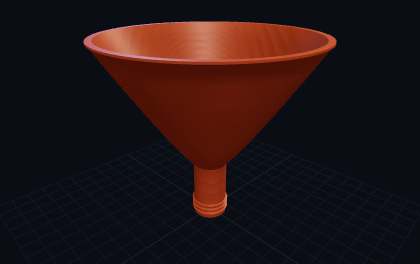 Öleinfüll-Trichter – 3D-Druck-Generator – 3D-Druck Vorschau