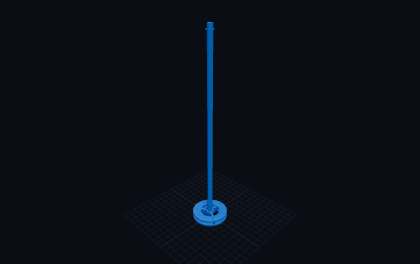 Farbrührer (Bohrer-Ansatz) – 3D-Druck-Generator – 3D-Druck Vorschau