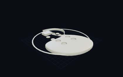 Farbpalette & Misch-Tray – 3D-Druck-Generator – 3D-Druck Vorschau