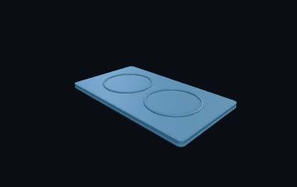 Napf-Unterlage – 3D-Druck-Generator – 3D-Druck Vorschau