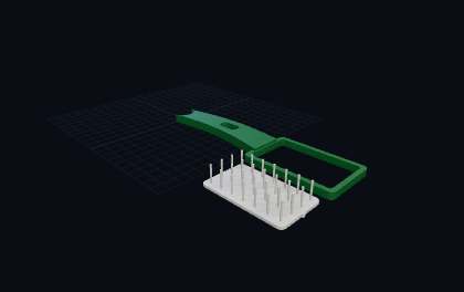Fellbürste (Slicker) – 3D-Druck-Generator – 3D-Druck Vorschau