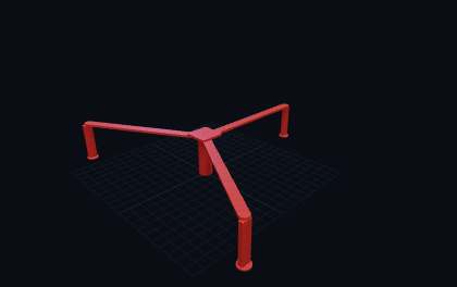 Pizzabox-Stütze – 3D-Druck-Generator – 3D-Druck Vorschau