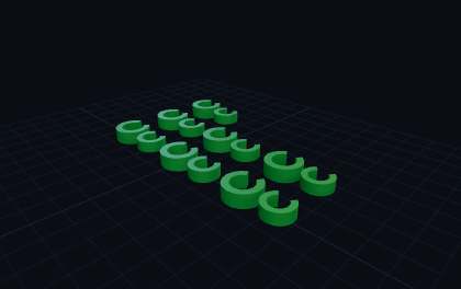 Pflanzen-Klammer (Set) – 3D-Druck-Generator – 3D-Druck Vorschau