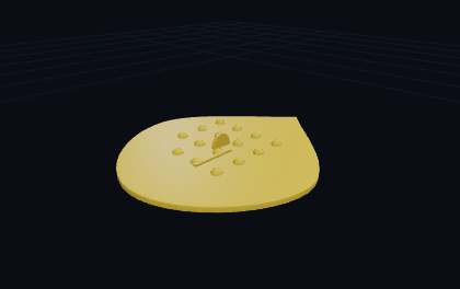 Gitarren-Plektrum – 3D-Druck-Generator – 3D-Druck Vorschau