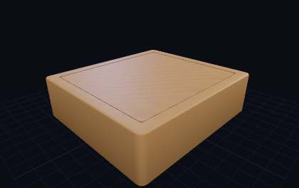 Schleifklotz mit Klemmdeckel – 3D-Druck-Generator – 3D-Druck Vorschau