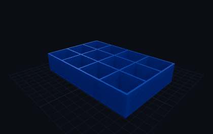 Schrauben-Sortierbox – 3D-Druck-Generator – 3D-Druck Vorschau