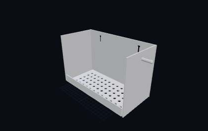 Shampoo-Regal – 3D-Druck-Generator – 3D-Druck Vorschau