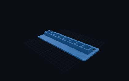 Zündkerzen-Tablett – 3D-Druck-Generator – 3D-Druck Vorschau