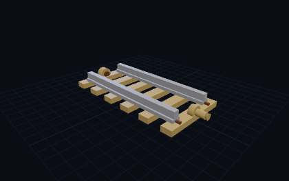 Holzeisenbahn-Schienen – 3D-Druck-Generator – 3D-Druck Vorschau