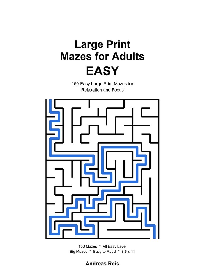 Large Print Mazes for Adults