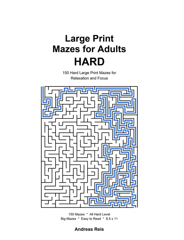 Large Print Mazes for Adults