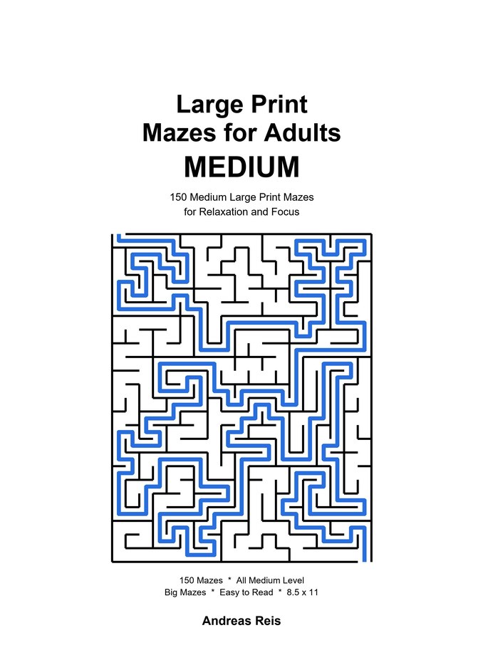 Large Print Mazes for Adults